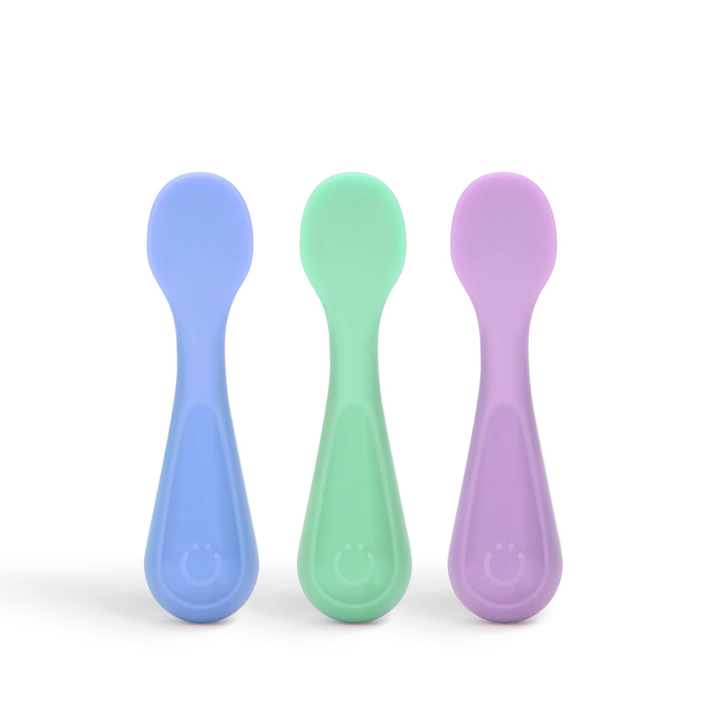 Chef-Quality Silicone Toddler Training Spoons, Baby, Silicone Flatware Sets, 3 Pack - Professional Kitchen Tool for Culinary Enthusiasts - Default Title