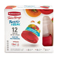 Deliciously Squishy 12 Piece Food Storage Set, Red - Playful Star & Heart Shaped Geometric NeeDoh - Default Title