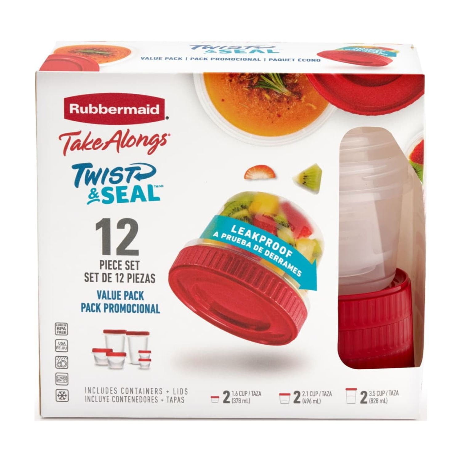 Deliciously Squishy 12 Piece Food Storage Set, Red - Playful Star & Heart Shaped Geometric NeeDoh - Default Title