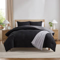 All-Season Comforter Sets, All Season Lightweight Reversible Queen Comforter Set, 3-Pc Bedding Sets, Black/Charcoal gray - All-Season Down Alternative Comforter Insert - Default Title