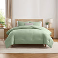 Luxurious Quilted Comforter Sets, All Season Lightweight Solid Queen Comforter Set, 3-Pc Bedding Sets, Sage Green - Hypoallergenic Ultra-Fluffy Quilt for Winter - Default Title