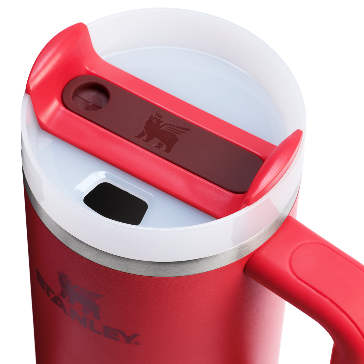 Splash-Resistant FlowState The Quencher H2.0 Flowstate Tumbler D030T - Double-Wall Vacuum Insulated Travel Tumbler with Straw Detail