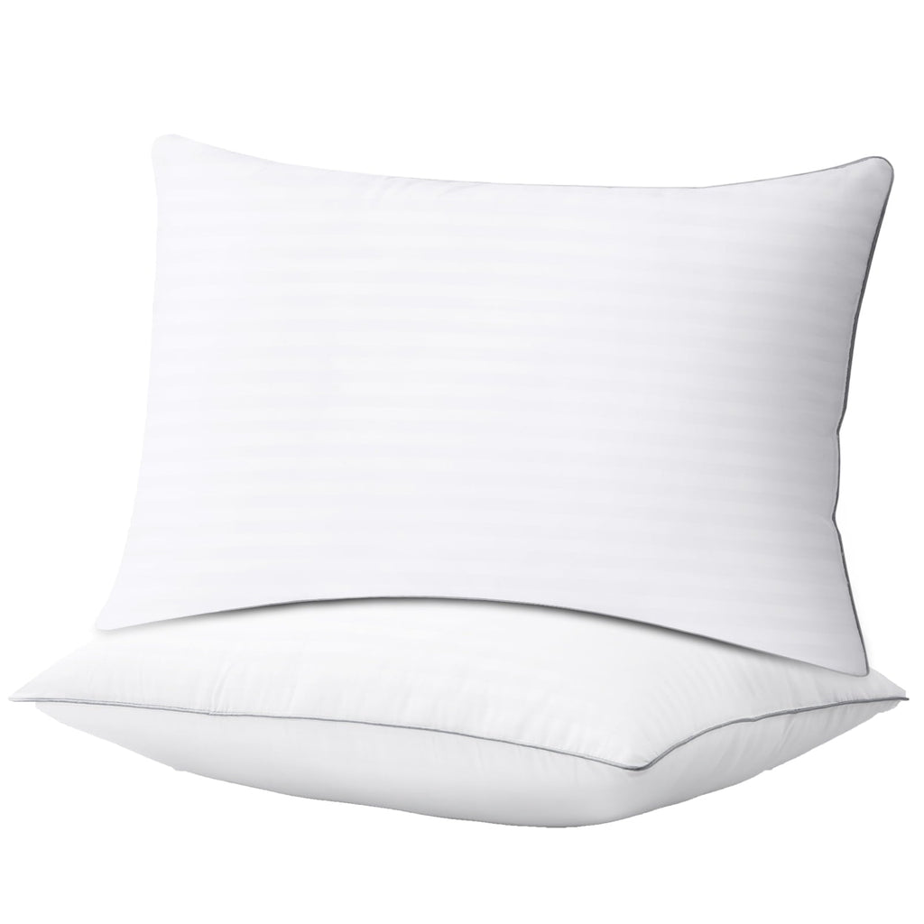 Orthopedic Support Pillows Standard Size Set of 2, Hotel Quality, Down Alternative Gusseted Bed Pillows for Side, Back, And Stomach Slee... - Hotel Quality Plush Sleeping Pillows - Default Title