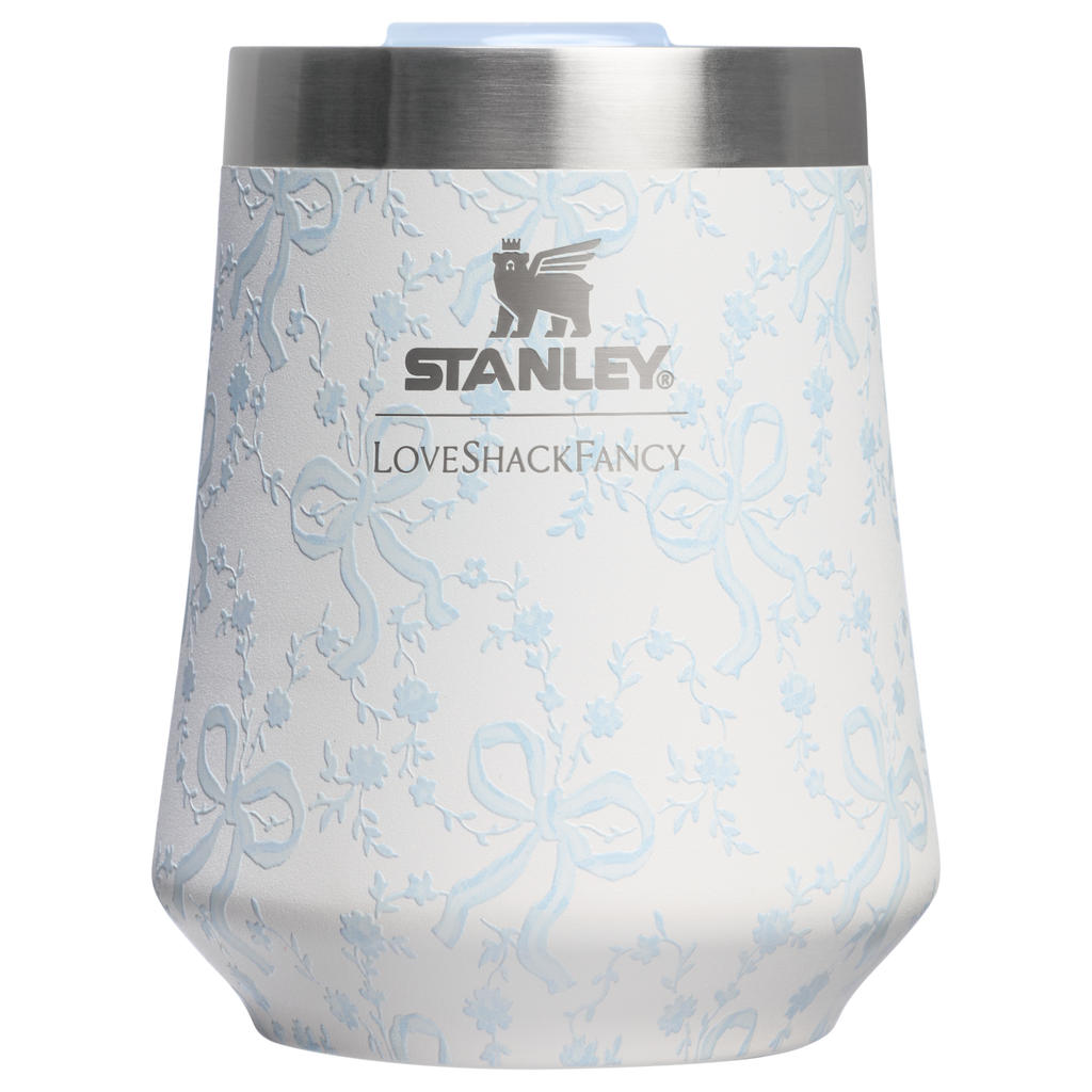 Flavor-Preserving Stanley 1913 x LoveShackFancy Holiday The Reserve Wine Tumbler Set | 2-pack D205C - Reserve Collection Stainless Steel Whiskey Cup Detail
