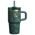 Insulated Travel The Cheers & Cheer Quencher H2.O Flowstate Tumbler D192J - Premium Stainless Steel Straw Cup for All-Day Hydration - Holiday Botanical