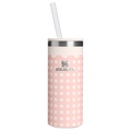 Leak-Proof Insulated The Everyday Slim Can Cooler Cup D350R - Heavy-Duty Ice-Retention Food & Beverage Carrier - Rose Quartz Rattan