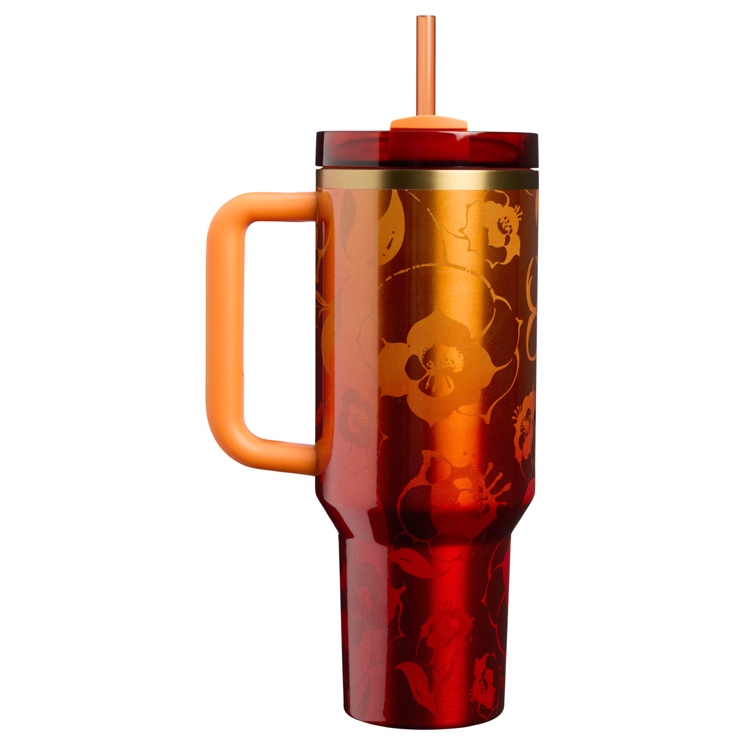 Car-Cup Friendly The Stanley 1913 x Karol G Quencher H2.0 Flowstate Tumbler D275T - 40oz Large Capacity Car-Cup Friendly Quencher Detail