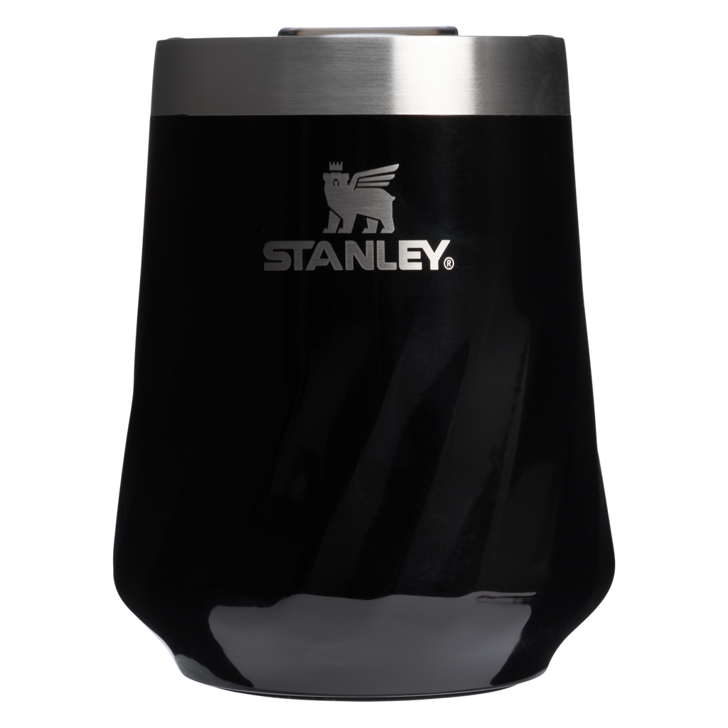 Flavor-Preserving The Textured Reserve Wine Tumbler D141Z - Shatterproof Flavor-Preserving Cocktail Tumbler with Lid - Black Gloss