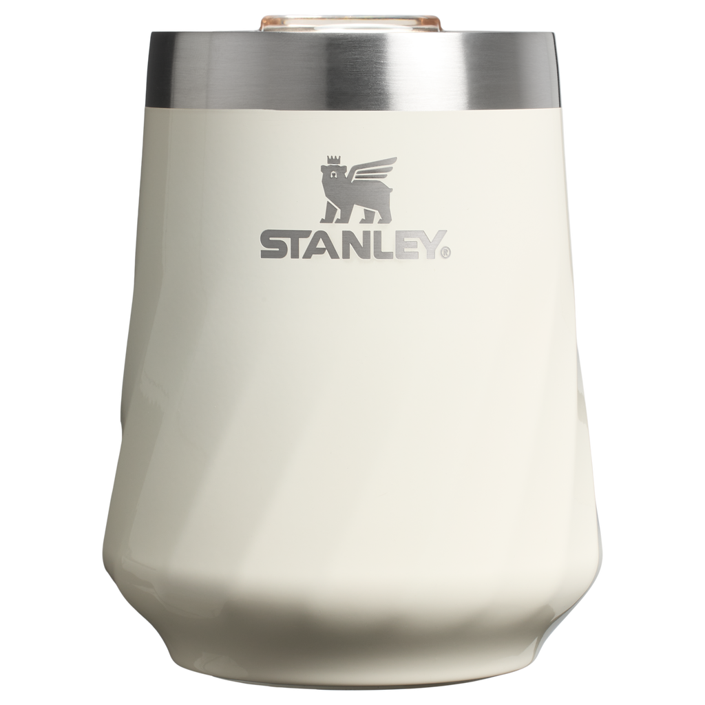 Flavor-Preserving The Textured Reserve Wine Tumbler D141Z - Shatterproof Flavor-Preserving Cocktail Tumbler with Lid - Cream Gloss