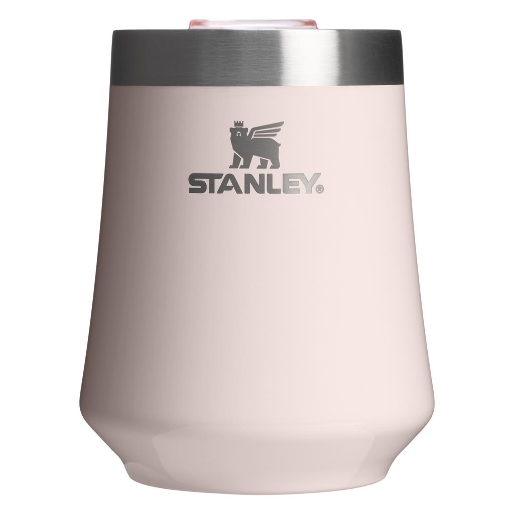 Flavor-Preserving The Reserve Wine Tumbler | Stanley Create D302P - Premium Insulated Egg-Shaped Wine Glass for Outdoors - Rose Quartz Gloss