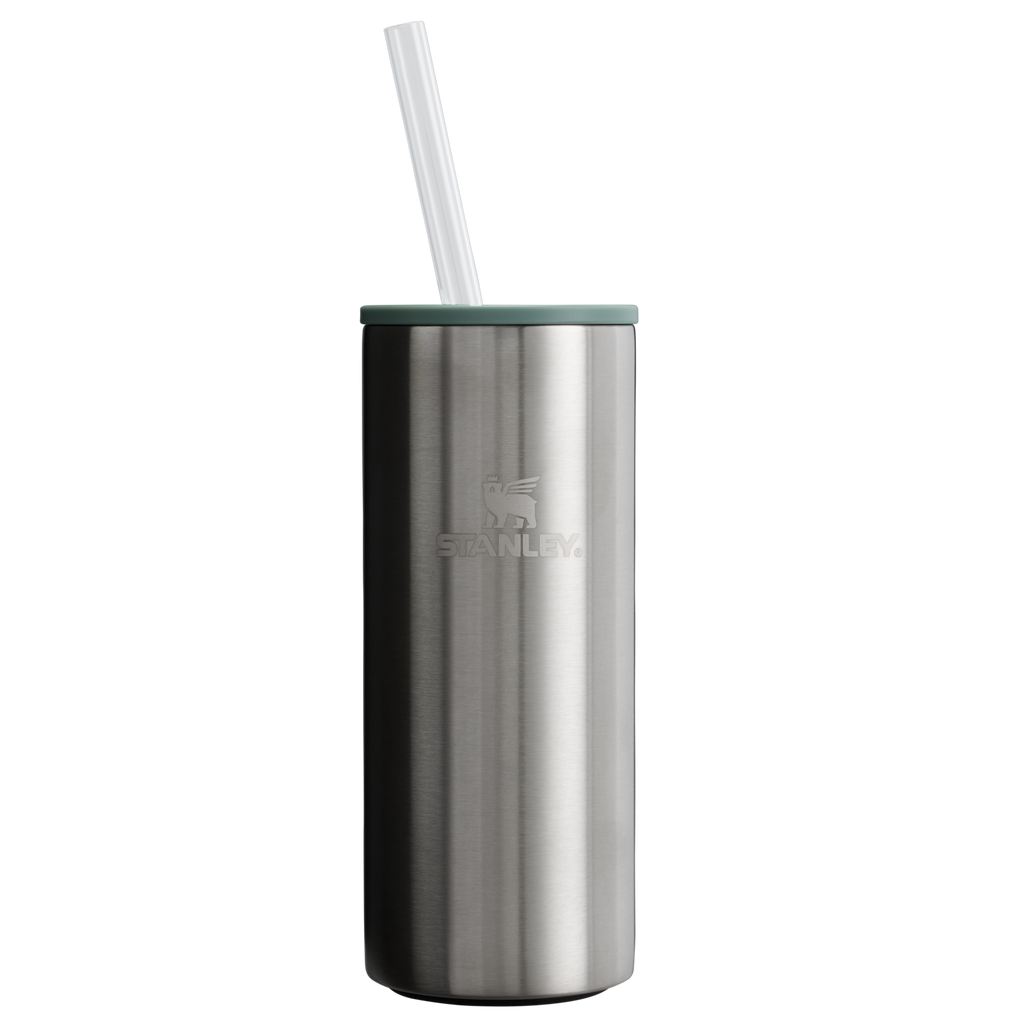 Portable Mini The Everyday Slim Can Cooler Cup D255E - Leak-Proof Insulated Mini Cooler Bag for Lunch - Stainless Steel Shale