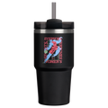 Double-Wall Vacuum The Quencher H2.0 Flowstate Tumbler D341T - Double-Wall Vacuum Insulated Travel Tumbler with Straw - Tournament Black
