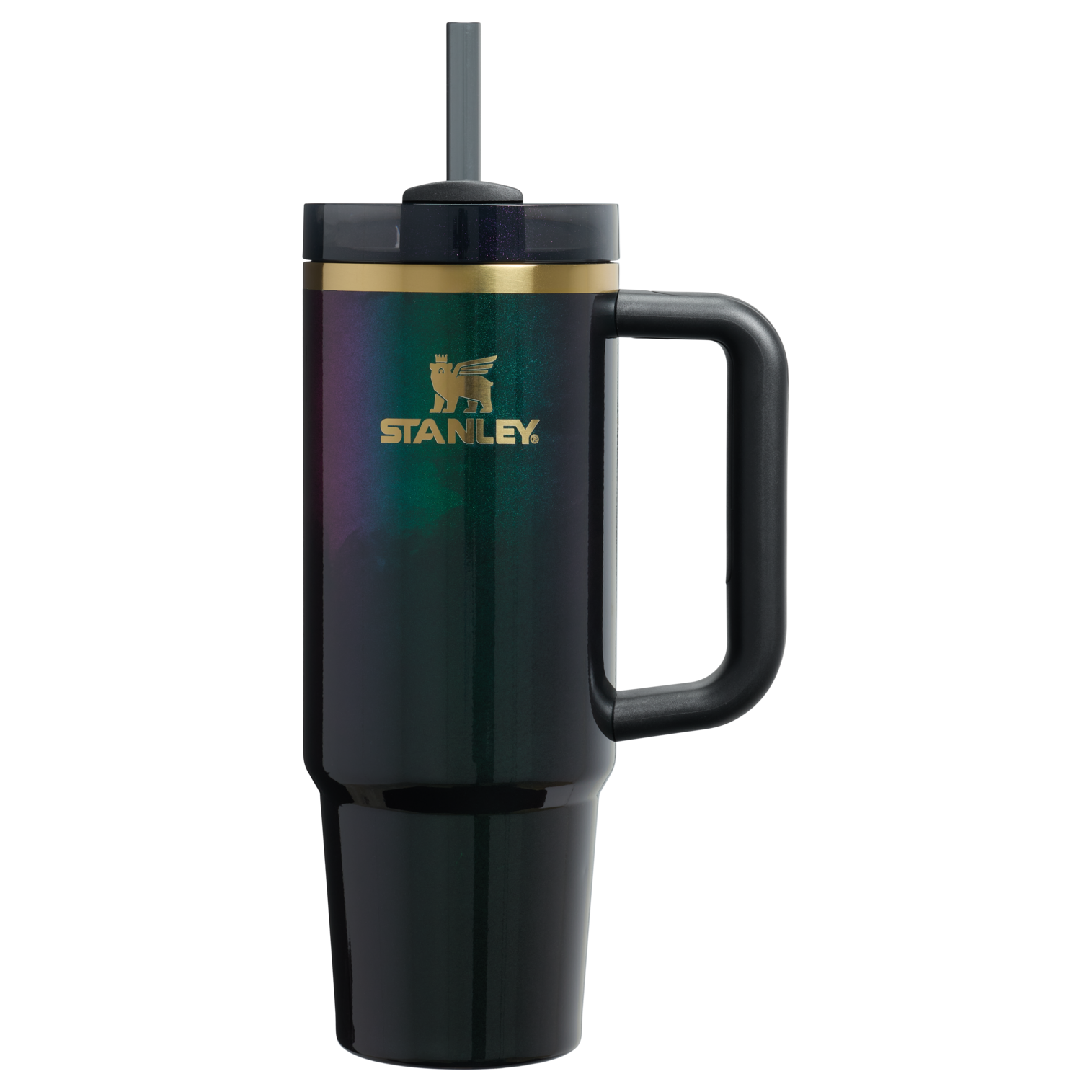 Splash-Resistant FlowState The Wicked for Good Quencher H2.0 Flowstate Tumbler D246P - FlowState 3-Position Lid Insulated Travel Mug - Elphaba For Good