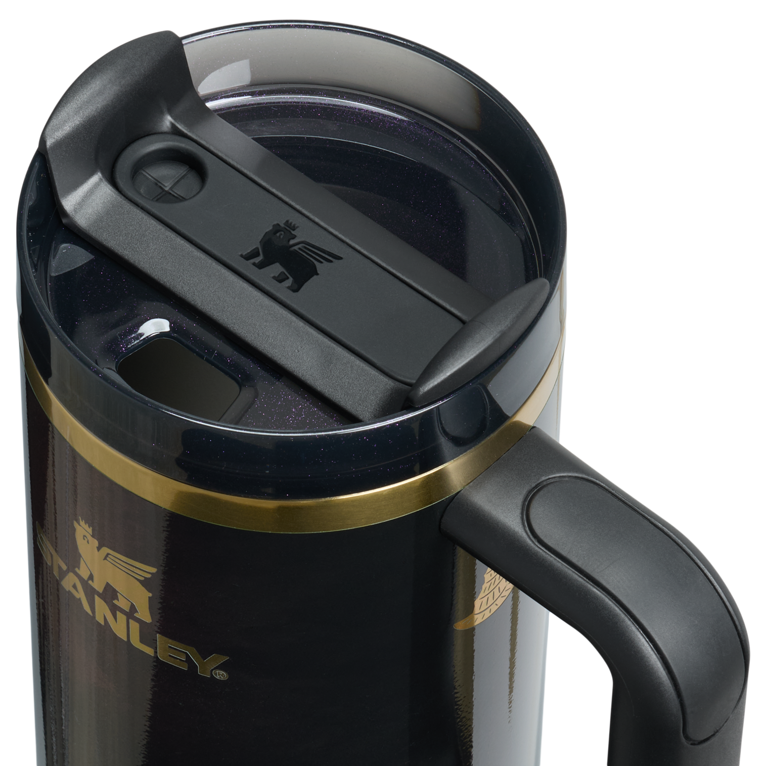 Splash-Resistant FlowState The Wicked for Good Quencher H2.0 Flowstate Tumbler D246P - FlowState 3-Position Lid Insulated Travel Mug Detail
