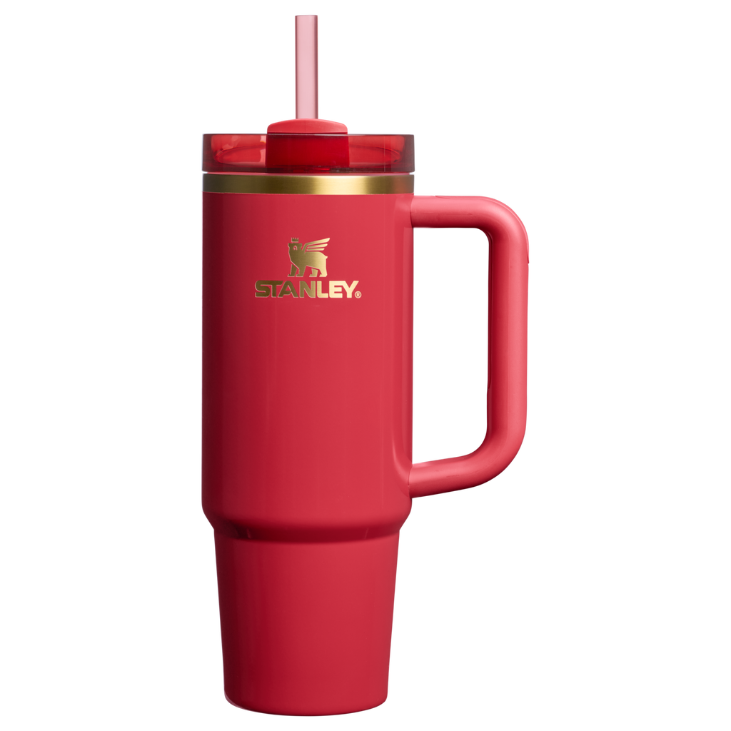 Splash-Resistant FlowState The Cheers & Cheer Quencher H2.0 Flowstate Tumbler D189S - FlowState 3-Position Lid Insulated Travel Mug - Holly Berry Gloss