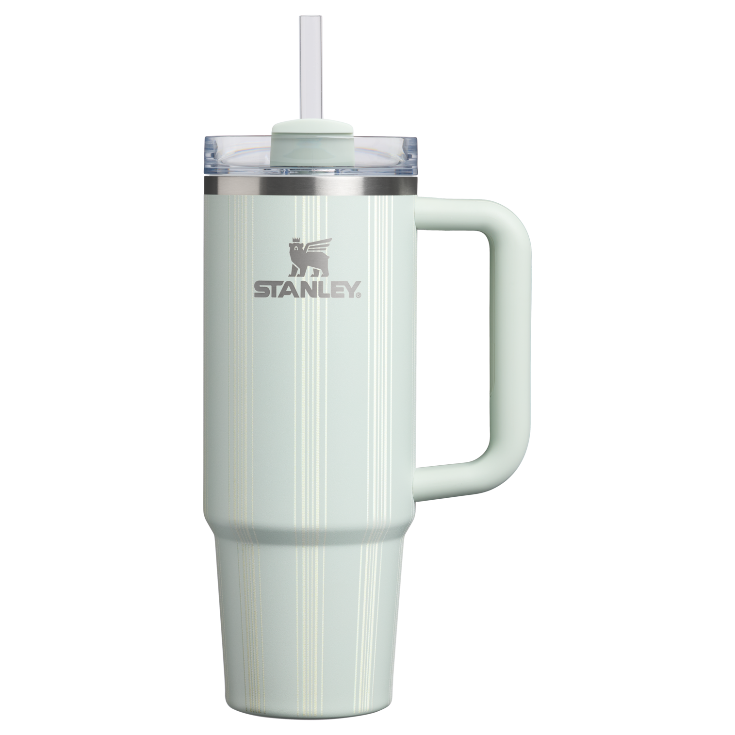 Large Capacity The Quencher H2.0 Flowstate Tumbler D343V - Premium Stainless Steel Straw Cup for All-Day Hydration - Mist Picnic Stripe