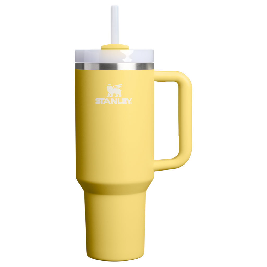 Double-Wall Vacuum The Quencher H2.0 Flowstate Tumbler  | Stanley Create D332L - Premium Stainless Steel Straw Cup for All-Day Hydration - Daffodil