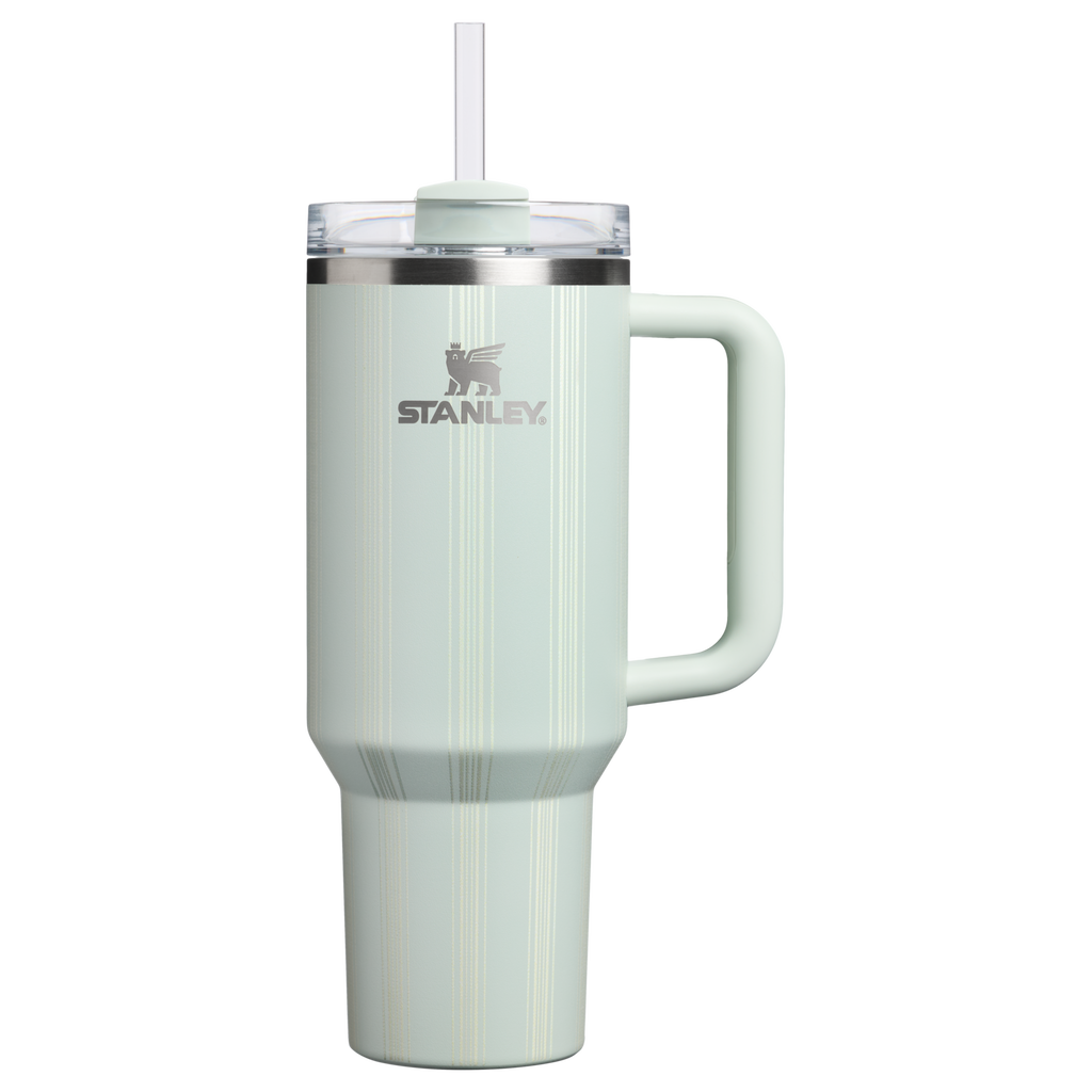 Car-Cup Friendly The Quencher H2.0 Flowstate Tumbler D342C - 40oz Large Capacity Car-Cup Friendly Quencher - Mist Picnic Stripe