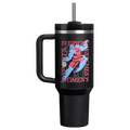 Car-Cup Friendly The Quencher H2.0 Flowstate Tumbler D340Y - 40oz Large Capacity Car-Cup Friendly Quencher - Tournament Black