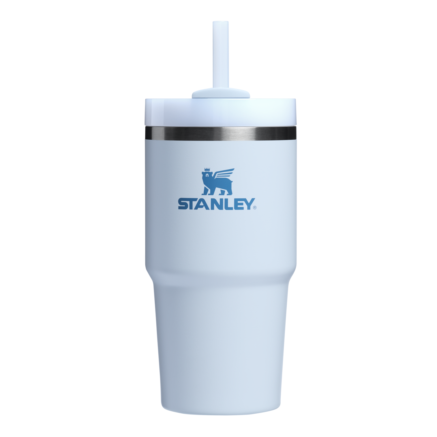 Splash-Resistant FlowState The Quencher H2.0 Flowstate Tumbler D030T - Double-Wall Vacuum Insulated Travel Tumbler with Straw - Glacier