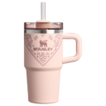 Splash-Resistant FlowState The Quencher H2.O Flowstate Tumbler D124E - Double-Wall Vacuum Insulated Travel Tumbler with Straw - Conch Floral