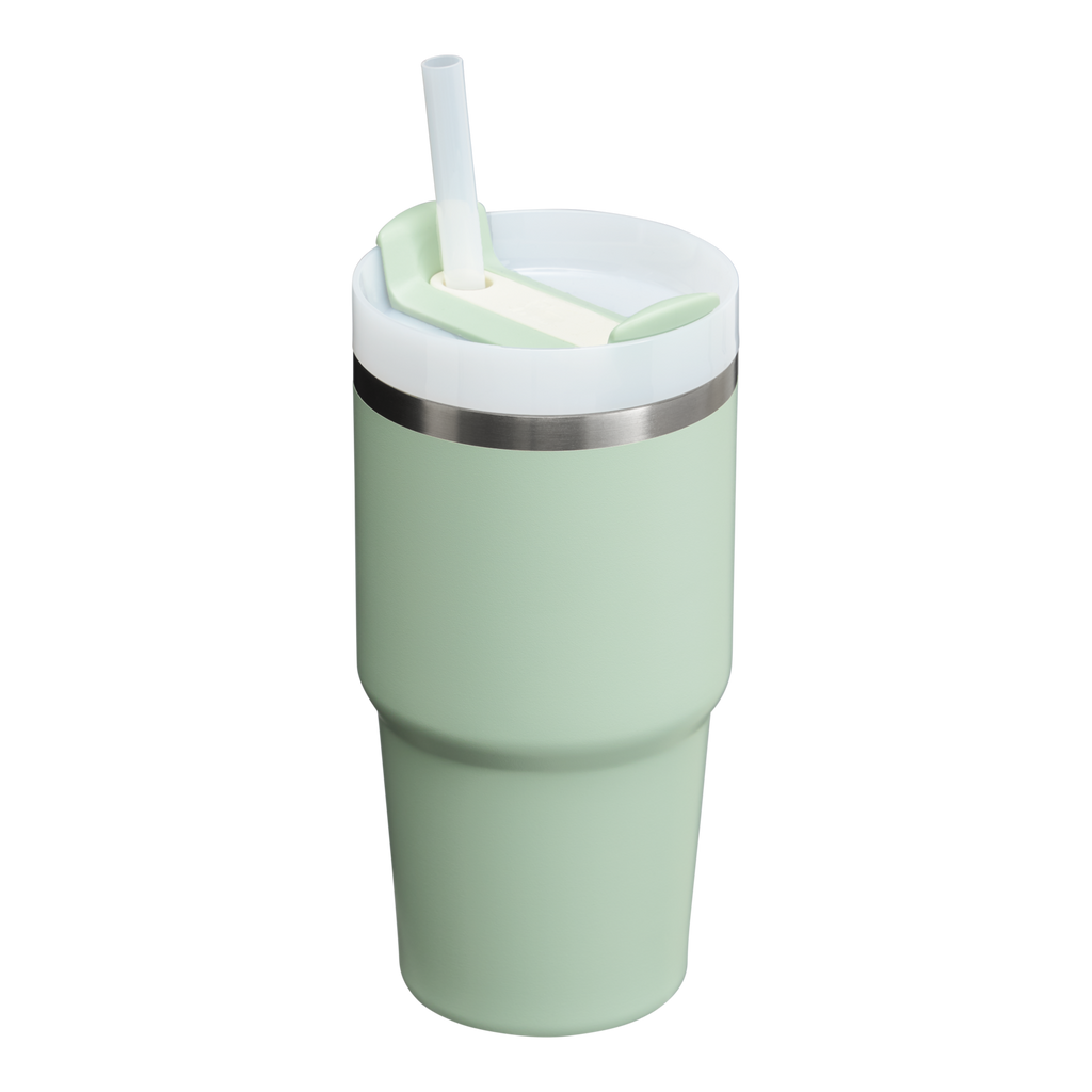 Splash-Resistant FlowState The Quencher H2.0 Flowstate Tumbler D030T - Double-Wall Vacuum Insulated Travel Tumbler with Straw Detail