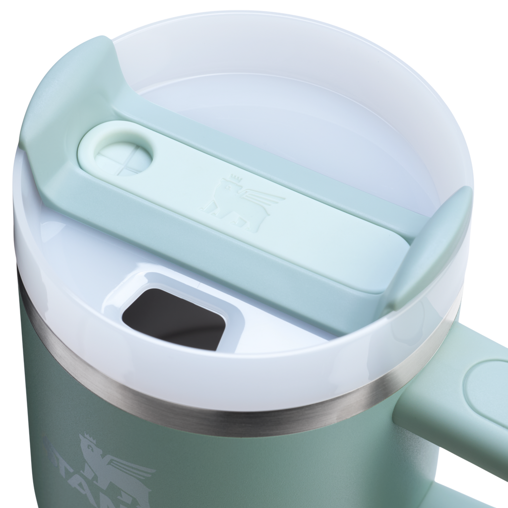 Splash-Resistant FlowState The Quencher H2.0 Flowstate Tumbler D030T - Double-Wall Vacuum Insulated Travel Tumbler with Straw Detail