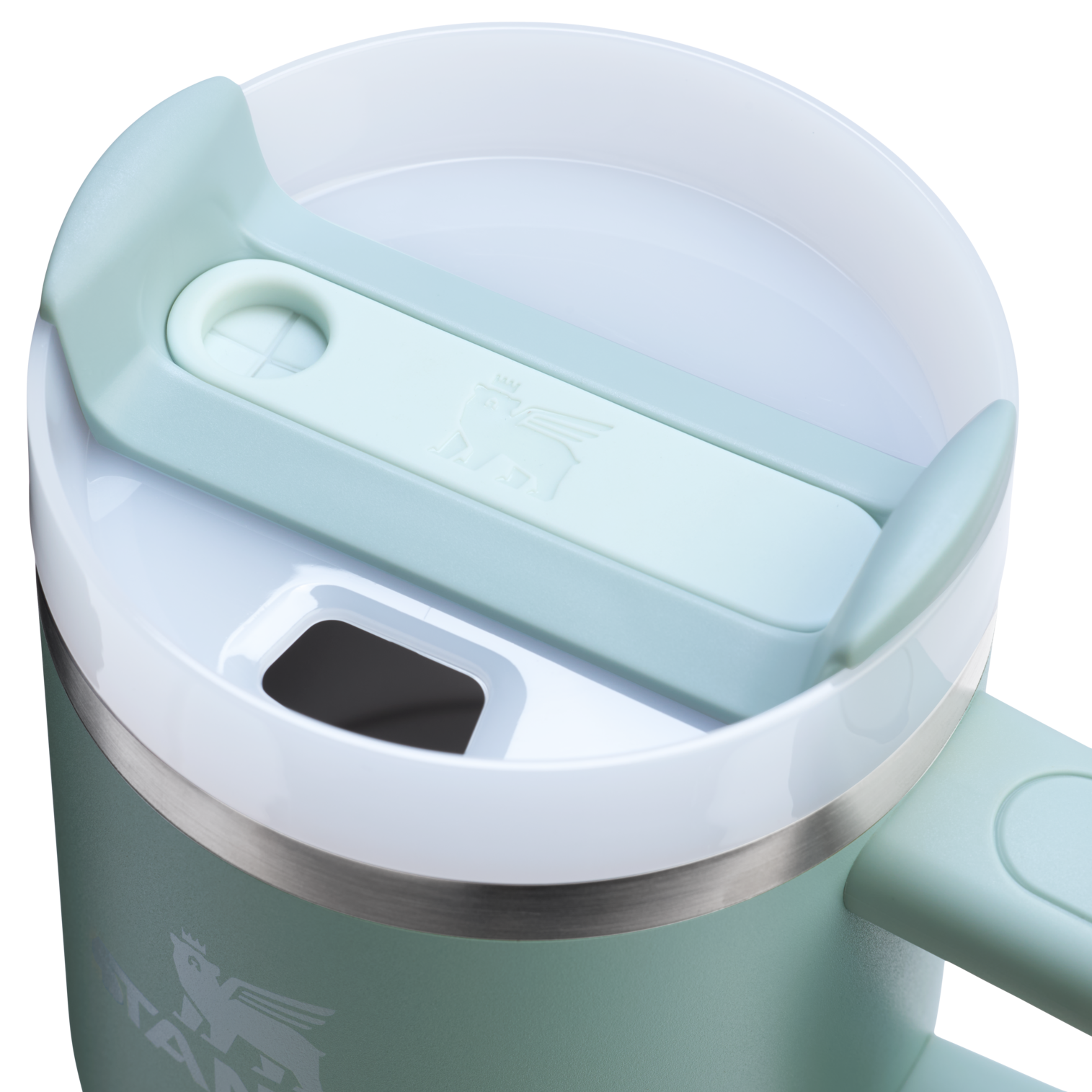 Splash-Resistant FlowState The Quencher H2.0 Flowstate Tumbler D030T - Double-Wall Vacuum Insulated Travel Tumbler with Straw Detail