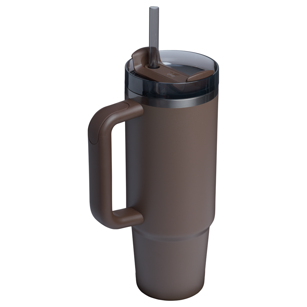 Splash-Resistant FlowState The Quencher H2.0 Flowstate Tumbler | Stanley Create D331C - Premium Stainless Steel Straw Cup for All-Day Hydration Detail