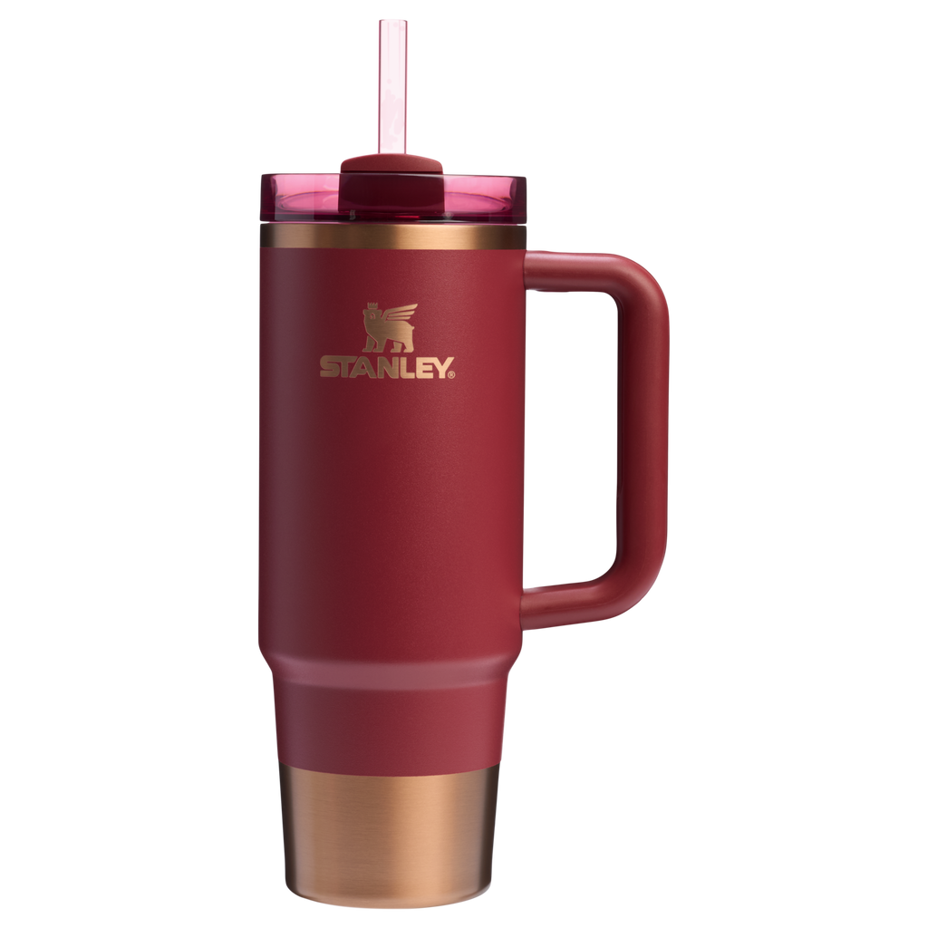 Splash-Resistant FlowState The Quencher H2.0 Flowstate Tumbler | Stanley Create D331C - Premium Stainless Steel Straw Cup for All-Day Hydration Detail