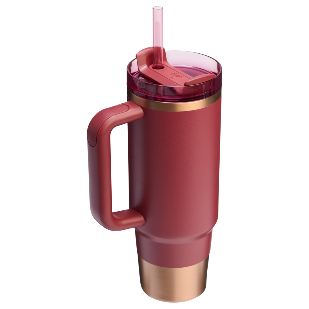 Splash-Resistant FlowState The Quencher H2.0 Flowstate Tumbler | Stanley Create D331C - Premium Stainless Steel Straw Cup for All-Day Hydration Detail