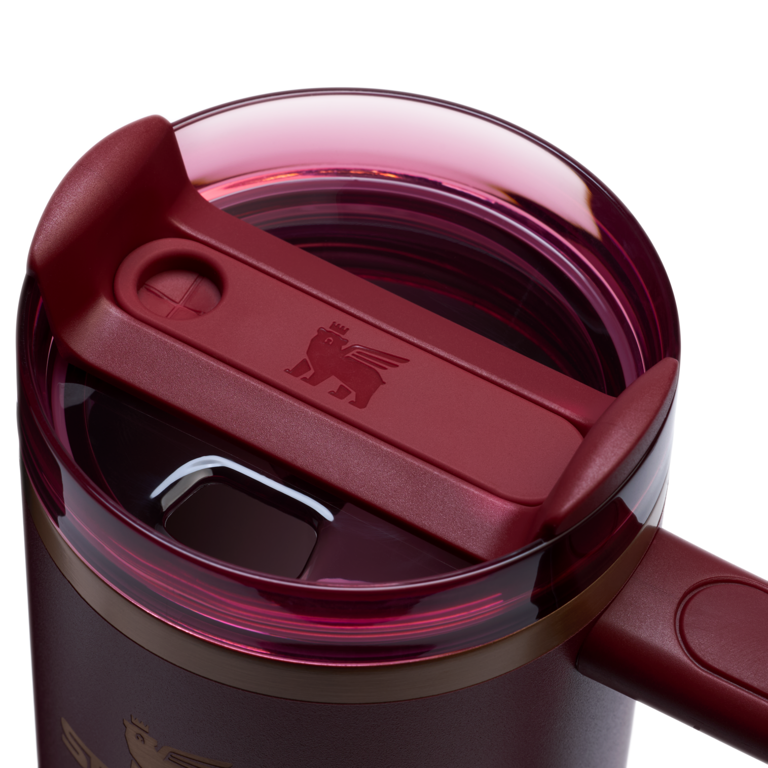 Splash-Resistant FlowState The Quencher H2.0 Flowstate Tumbler | Stanley Create D331C - Premium Stainless Steel Straw Cup for All-Day Hydration Detail