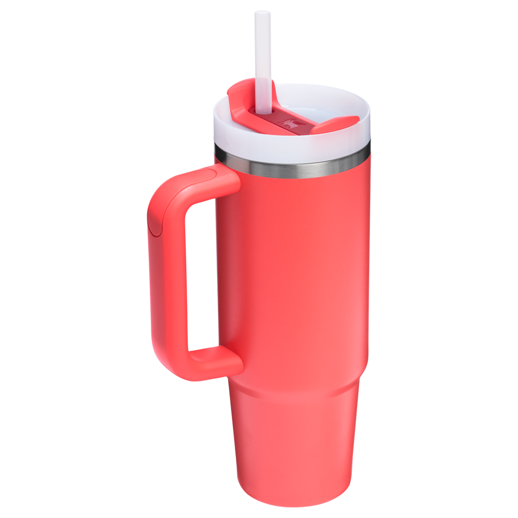 Splash-Resistant FlowState The Quencher H2.0 Flowstate Tumbler D030T - Double-Wall Vacuum Insulated Travel Tumbler with Straw Detail