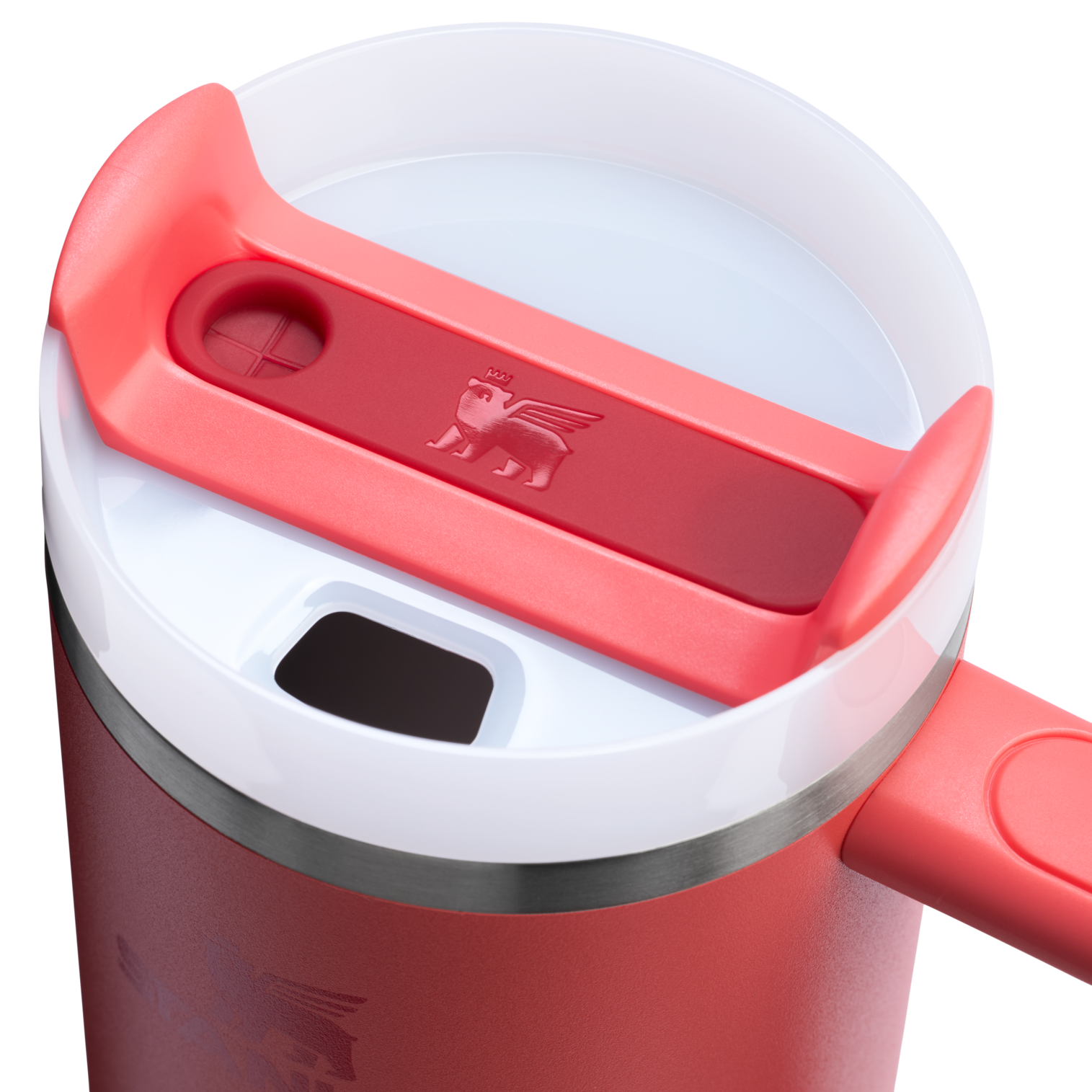 Splash-Resistant FlowState The Quencher H2.0 Flowstate Tumbler D030T - Double-Wall Vacuum Insulated Travel Tumbler with Straw Detail