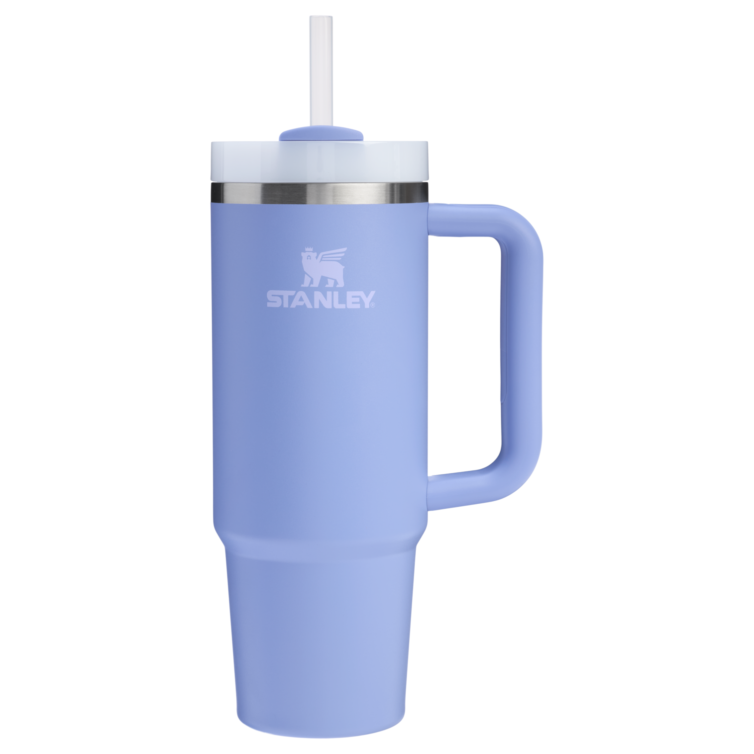 Splash-Resistant FlowState The Quencher H2.0 Flowstate Tumbler | Stanley Create D331C - Premium Stainless Steel Straw Cup for All-Day Hydration - Hydrangea