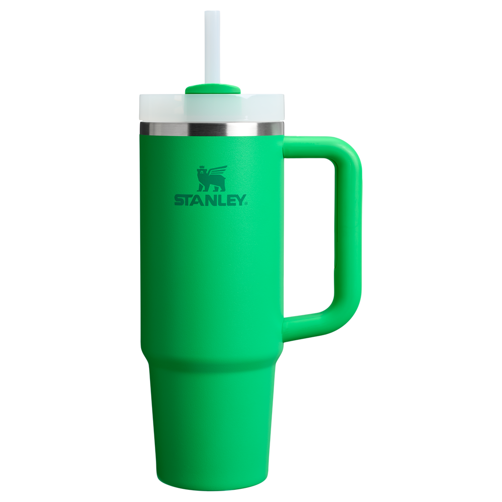Splash-Resistant FlowState The Quencher H2.0 Flowstate Tumbler | Stanley Create D331C - Premium Stainless Steel Straw Cup for All-Day Hydration - Meadow