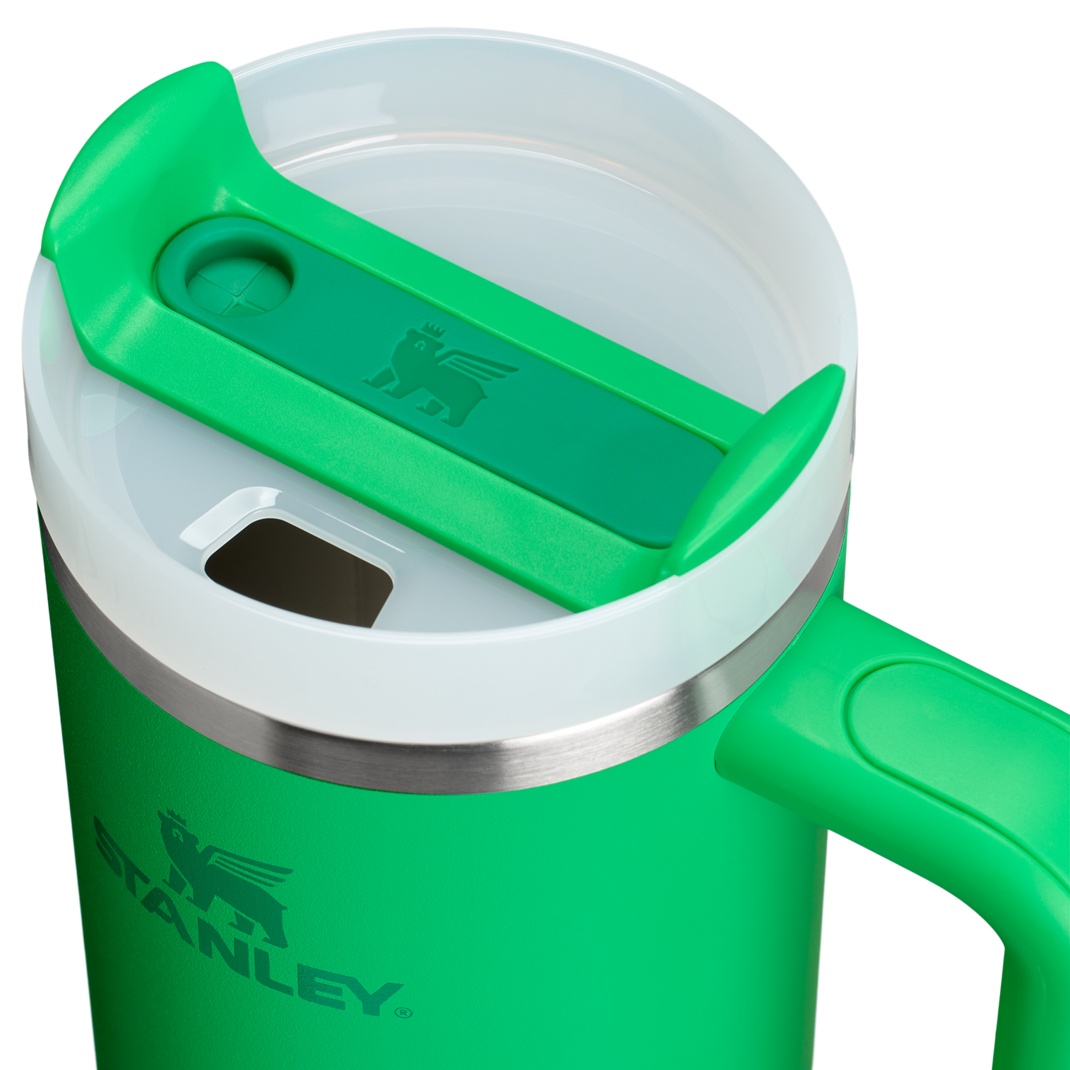 Splash-Resistant FlowState The Quencher H2.0 Flowstate Tumbler | Stanley Create D331C - Premium Stainless Steel Straw Cup for All-Day Hydration Detail
