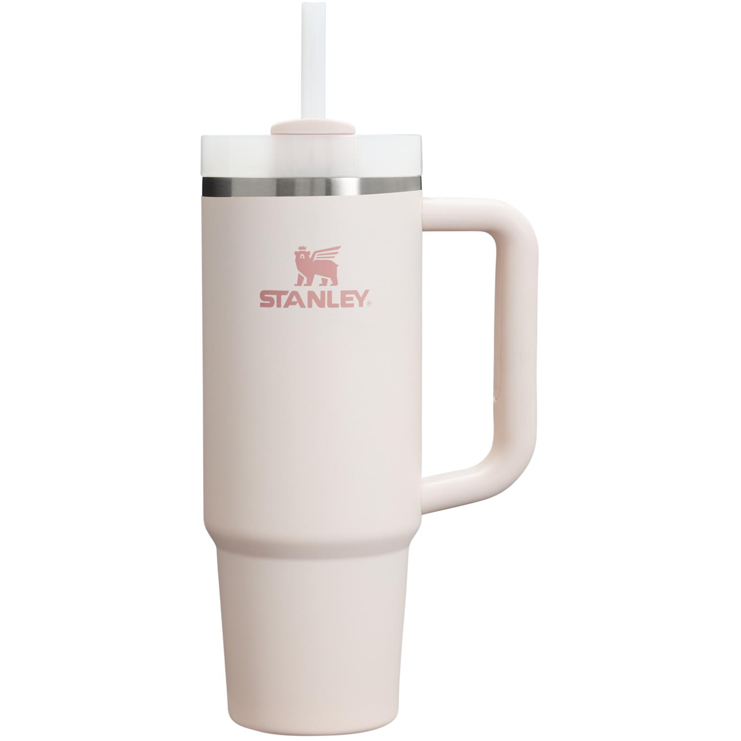 Splash-Resistant FlowState The Quencher H2.0 Flowstate Tumbler D051L - 40oz Large Capacity Car-Cup Friendly Quencher - Rose Quartz 2.0