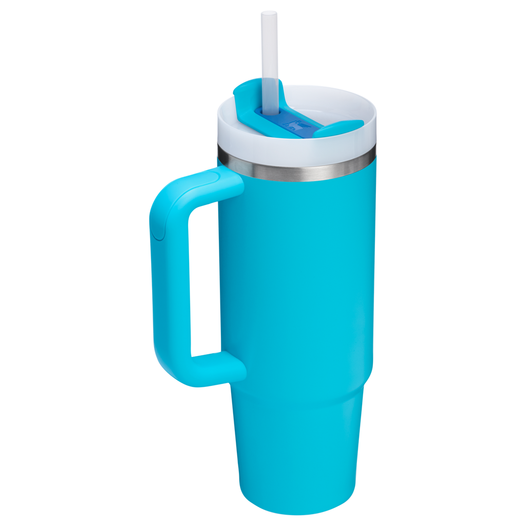Splash-Resistant FlowState The Quencher H2.0 Flowstate Tumbler D030T - Double-Wall Vacuum Insulated Travel Tumbler with Straw Detail