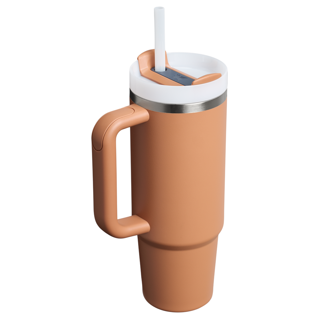 Splash-Resistant FlowState The Quencher H2.0 Flowstate Tumbler D030T - Double-Wall Vacuum Insulated Travel Tumbler with Straw Detail