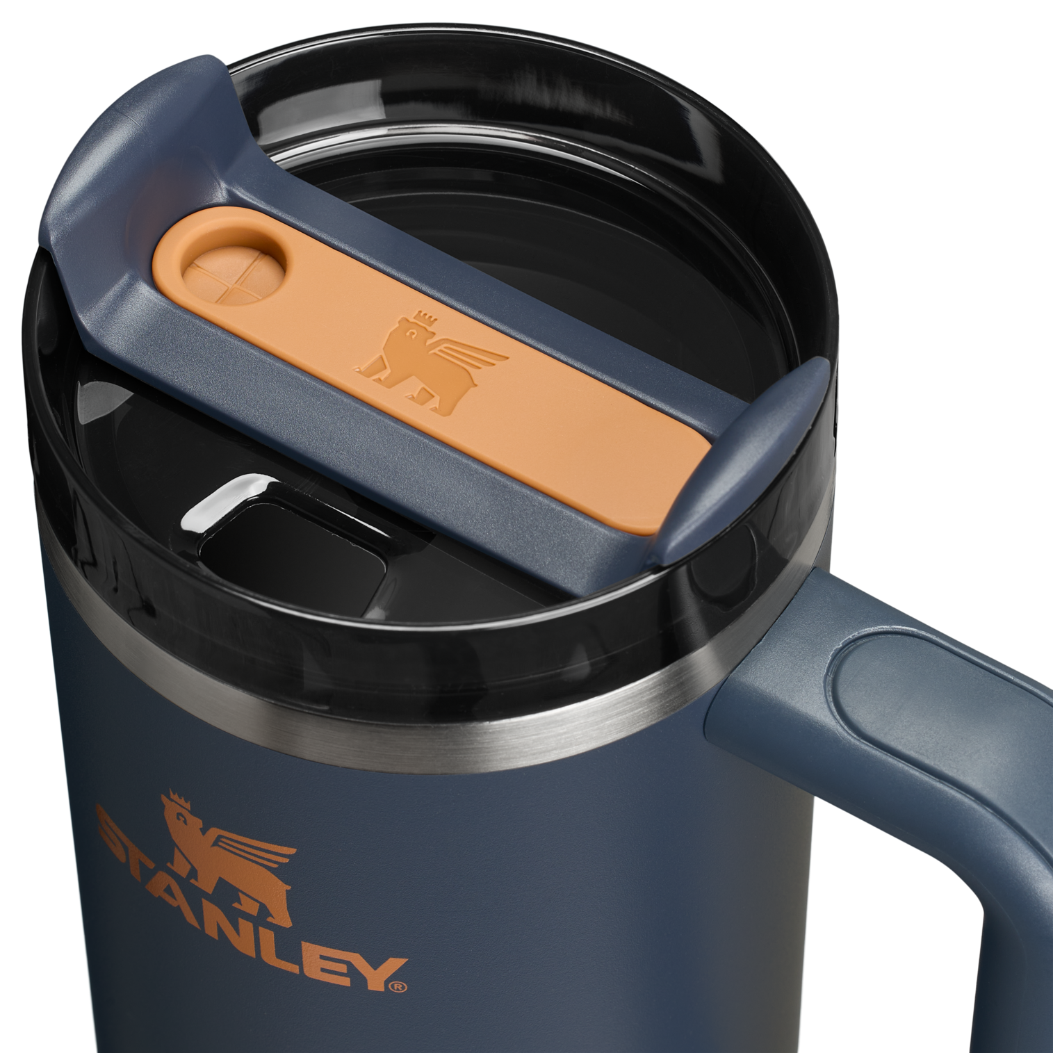 Splash-Resistant FlowState The Quencher H2.0 Flowstate Tumbler | Stanley Create D331C - Premium Stainless Steel Straw Cup for All-Day Hydration Detail