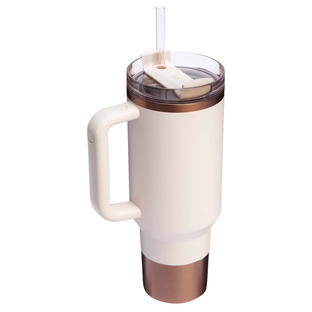 Double-Wall Vacuum The Quencher H2.0 Flowstate Tumbler  | Stanley Create D332L - Premium Stainless Steel Straw Cup for All-Day Hydration Detail