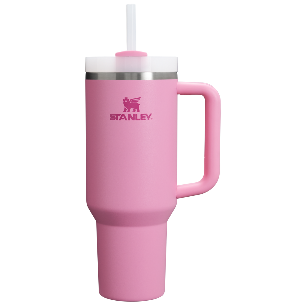 Double-Wall Vacuum The Quencher H2.0 Flowstate Tumbler  | Stanley Create D332L - Premium Stainless Steel Straw Cup for All-Day Hydration - Peony