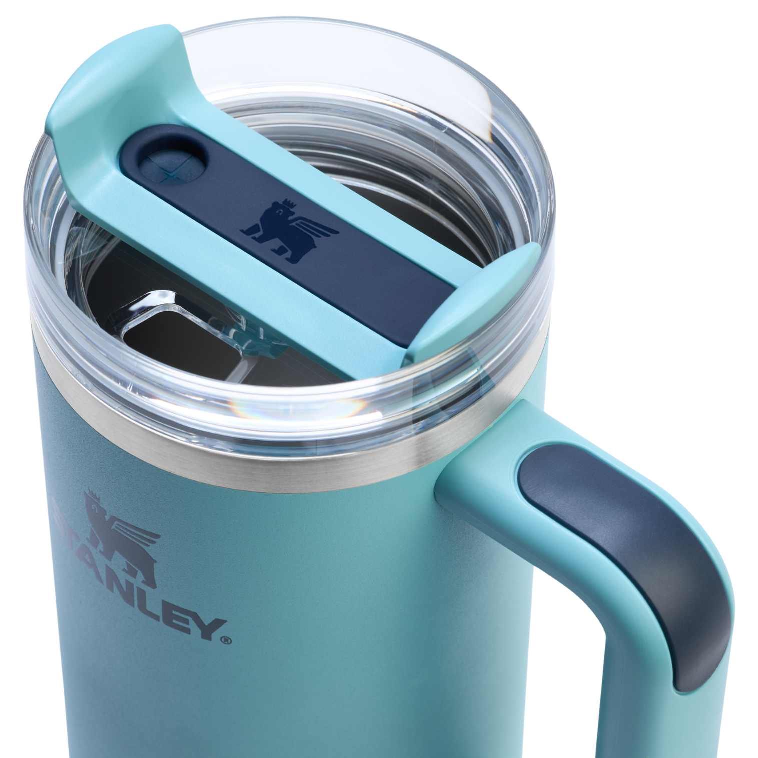 Splash-Resistant FlowState The Quencher H2.0 Flowstate Tumbler | Stanley Create D331C - Premium Stainless Steel Straw Cup for All-Day Hydration Detail