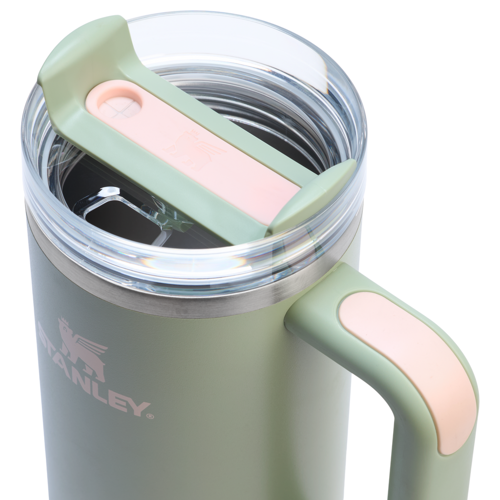 Splash-Resistant FlowState The Quencher H2.0 Flowstate Tumbler | Stanley Create D331C - Premium Stainless Steel Straw Cup for All-Day Hydration Detail