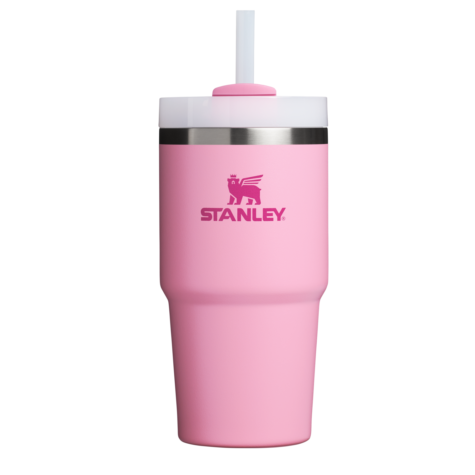 Splash-Resistant FlowState The Quencher H2.0 Flowstate Tumbler | Stanley Create D330L - Premium Stainless Steel Straw Cup for All-Day Hydration - Rose Quartz 2.0