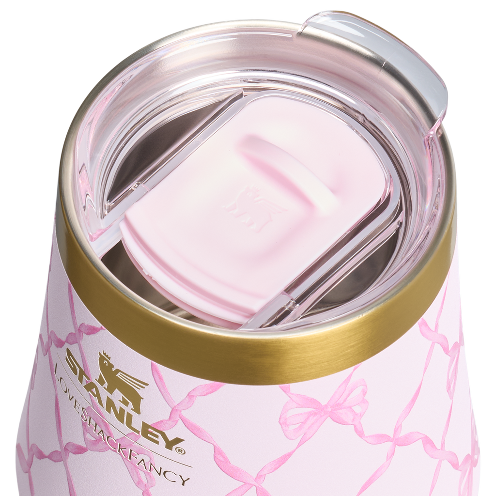 Flavor-Preserving Stanley 1913 x LoveShackFancy Holiday Reserve Wine Tumbler D204X - Reserve Collection Stainless Steel Whiskey Cup Detail
