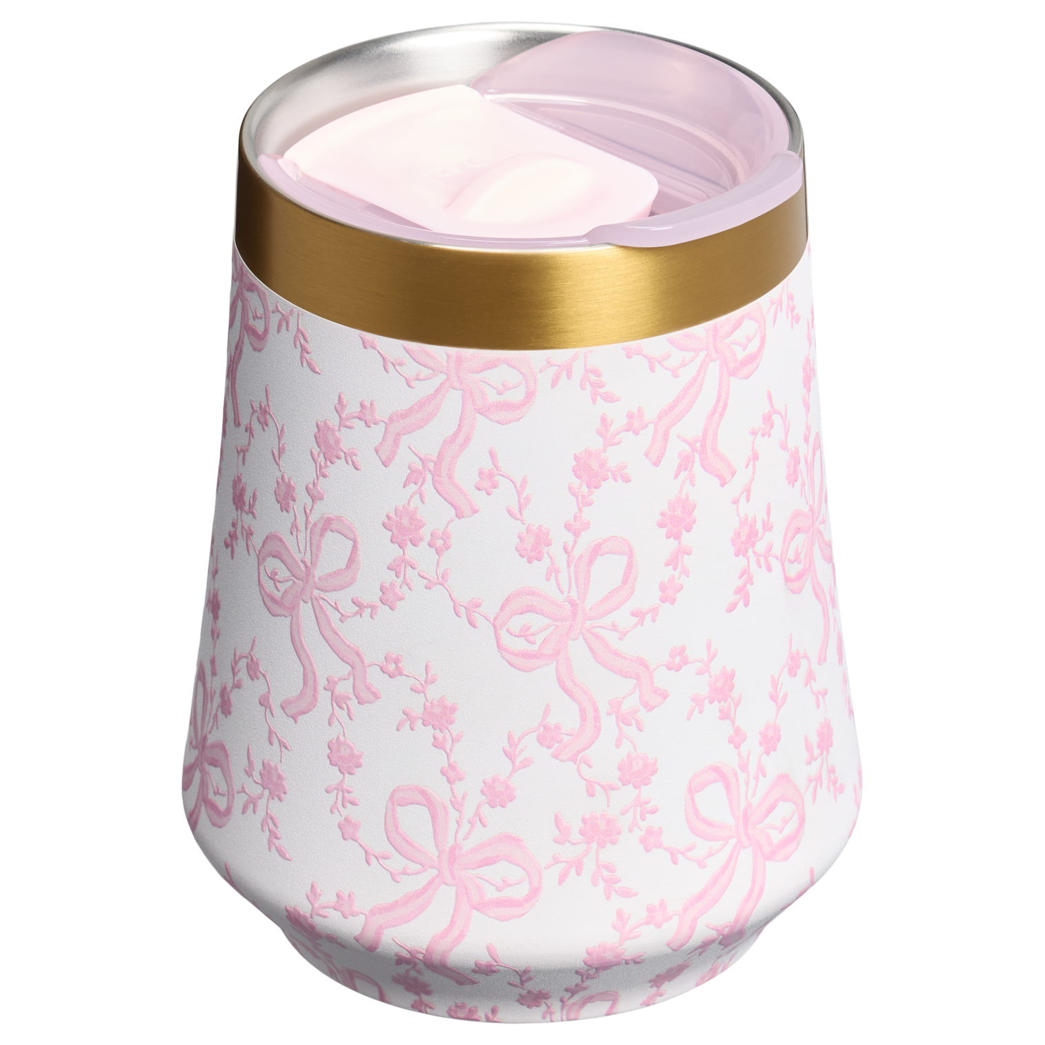 Flavor-Preserving Stanley 1913 x LoveShackFancy Holiday Reserve Wine Tumbler D204X - Reserve Collection Stainless Steel Whiskey Cup Detail