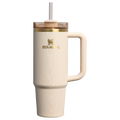 Splash-Resistant FlowState The Cheers & Cheer Quencher H2.0 Flowstate Tumbler D189S - FlowState 3-Position Lid Insulated Travel Mug - Birch Woodgrain