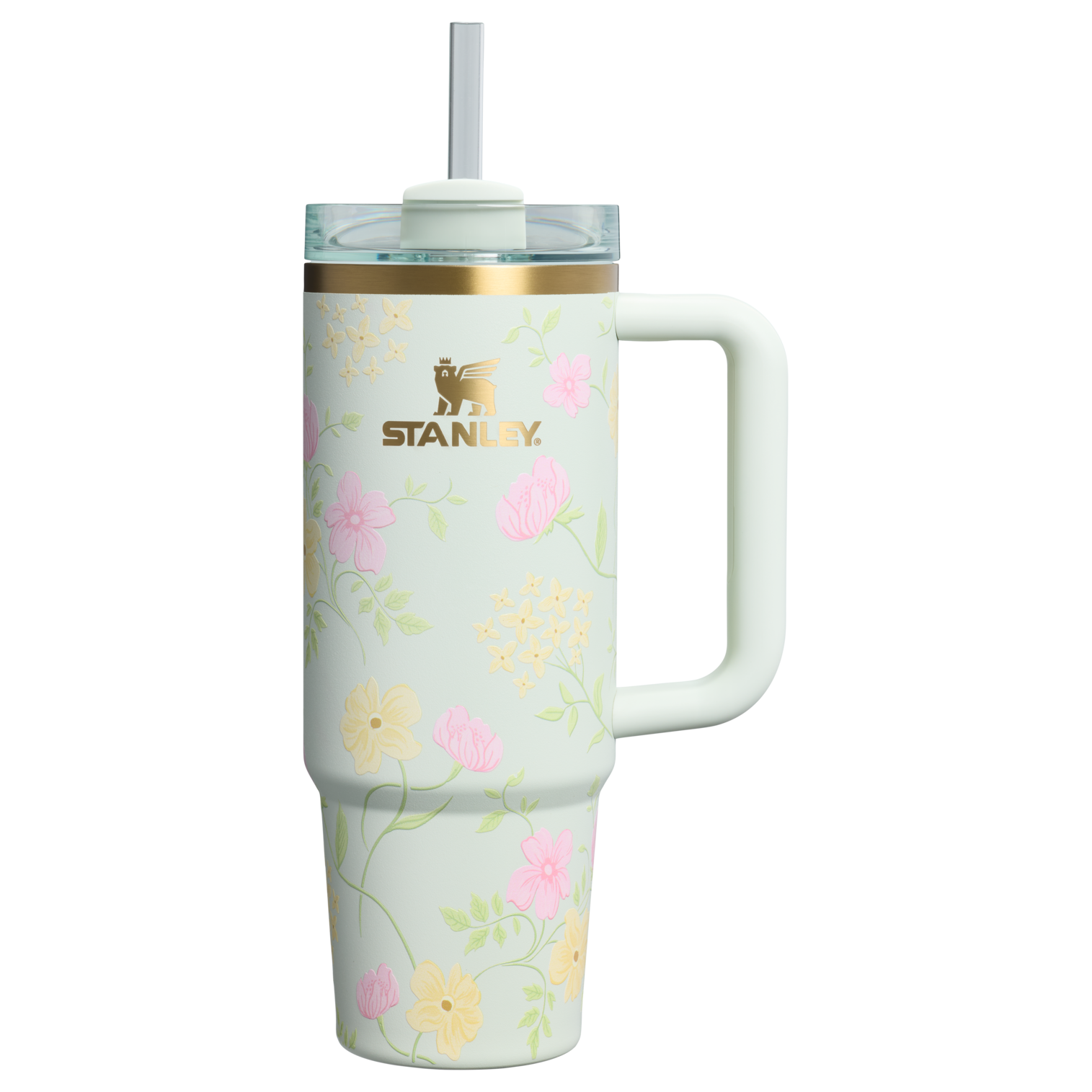 Large Capacity The Easter Quencher H2.0 Flowstate Tumbler D257F - Premium Stainless Steel Straw Cup for All-Day Hydration - Spring Blossoms